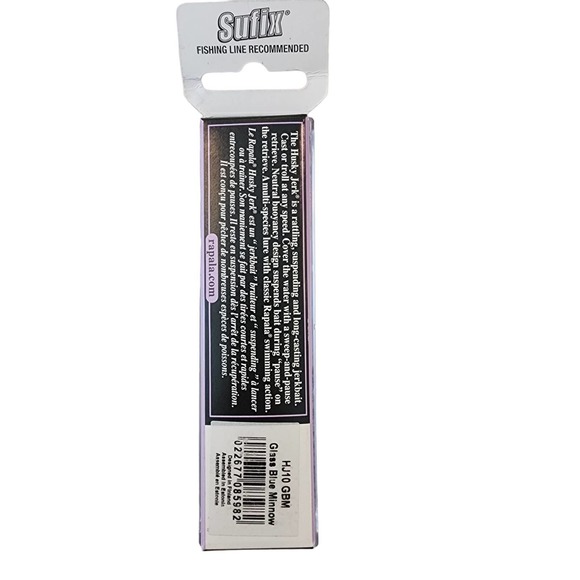 Rapala Husky Jerk 10 Fishing Lure 4" 3/8oz Glass Blue Minnow - Picture 2 of 3